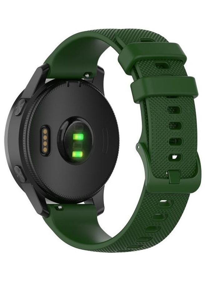 NIBEMINENT Silicone Strap For Huawei Watch GT2e GT2 46mm Dark Green - Image 2