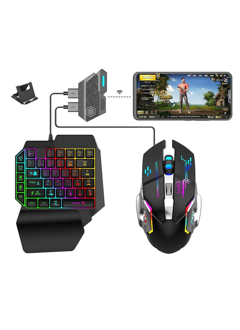 Generic - Mix Elite PUBG Controller Gaming Keyboard Mouse Converter, Android and IOS system dedicated, Mouse & Keyboard Combo Pack for FPS Mobile Games - Image 1