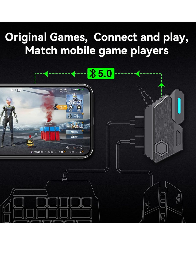 Generic - Mix Elite PUBG Controller Gaming Keyboard Mouse Converter, Android and IOS system dedicated, Mouse & Keyboard Combo Pack for FPS Mobile Games - Image 1