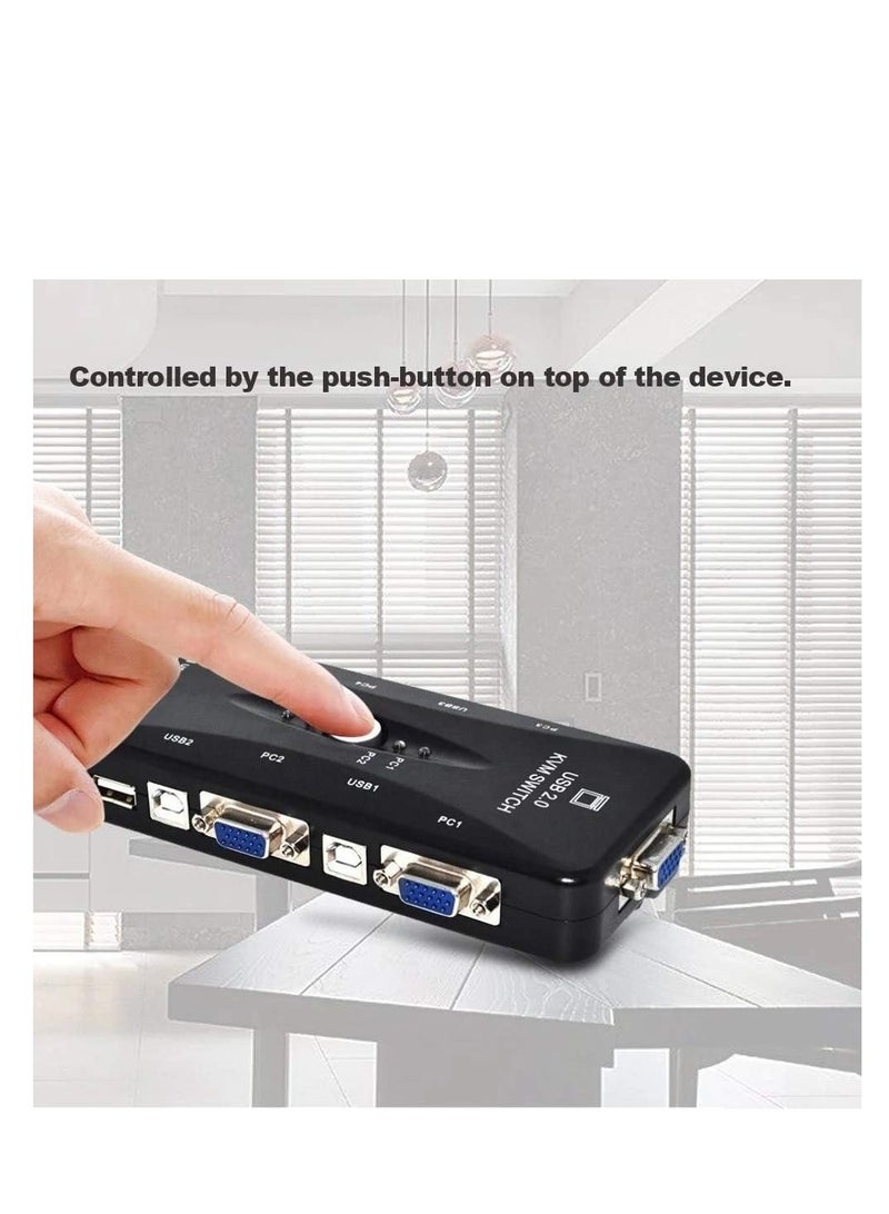 محول  منافذ USB 2.0 من توبو متوافق مع شاشة الكمبيوتر وشاشة مشاركة الفيديو والكيبورد والماوس - Image 5