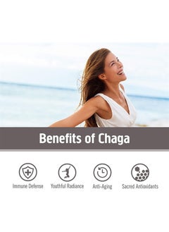 Om Mushroom Superfood Chaga Organic Mushroom Powder, 3.5 Ounce, 50 Servings, US Grown, Sacred Antioxidants & Immune Support, Superfood Mushroom Supplement  - Image 3