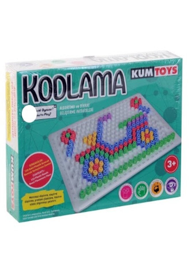 KUMTOYS Coding shapes drawing game to develop the child's skill - Image 1