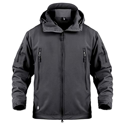 ReFire Gear Men's Army Special Ops Military Tactical Jacket Softshell Fleece Hooded Outdoor Coat - Image 1