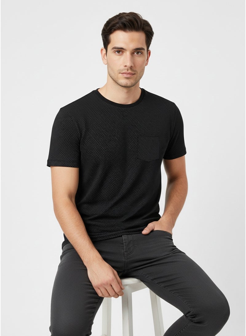 فرنش كونكشن تيشيرت ميكرو مارين بياقة مستديرة - Image 4