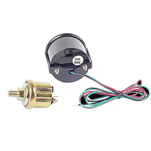 ESUPPORT مقياس ضغط الزيت الرقمي 2" 52 مم من ESUPPORT مع LED أحمر - Image 5
