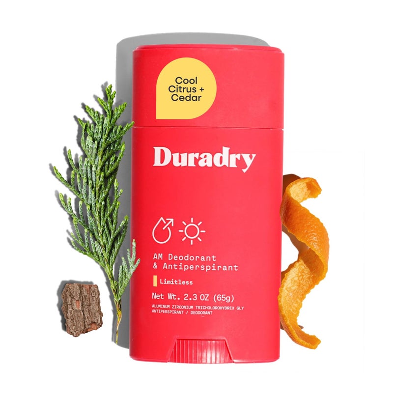 Duradry Clinical-Strength Antiperspirant Deodorant for Women and Men â€“ Clean Formula with Natural Ingredients for Odor and Excessive Sweat Protection â€“ (Cool Citrus + Cedar)2.3 Oz - Image 2
