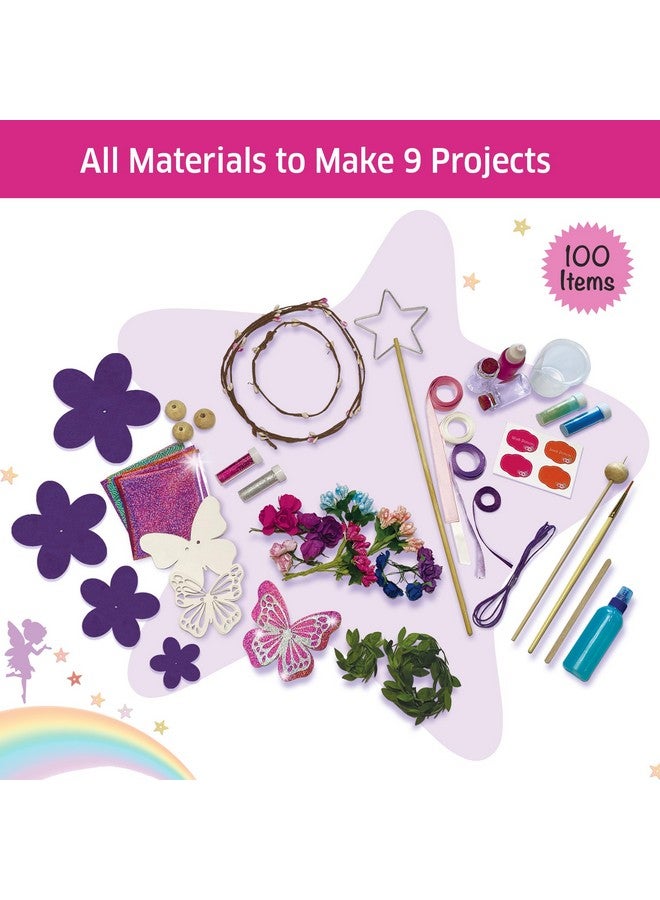 Chalk and Chuckles Paper Art and Craft Kit,Make Your Own Fairy Princess World,5-in-1 DIY Creative Activity Kit for Kids,Gifts for Girls,Boys Ages 4,5,6,7,8,9-Magical Toys for Kids,Multicolor - Image 3