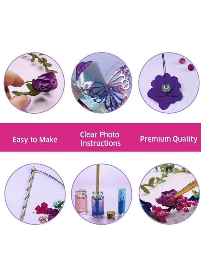 Chalk and Chuckles Paper Art and Craft Kit,Make Your Own Fairy Princess World,5-in-1 DIY Creative Activity Kit for Kids,Gifts for Girls,Boys Ages 4,5,6,7,8,9-Magical Toys for Kids,Multicolor - Image 5