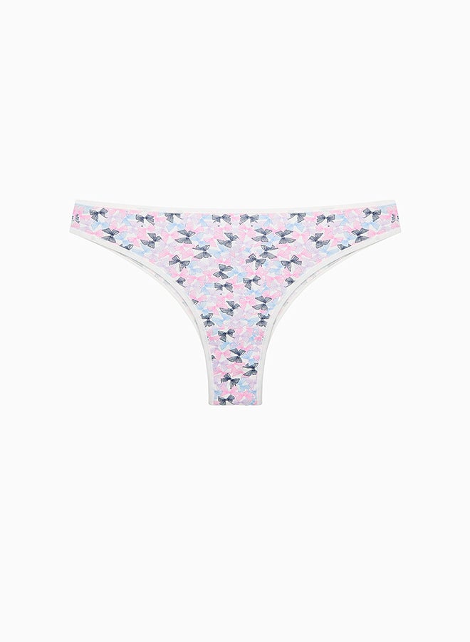Penti Pretty Bows Cotton 3in1 Multi-Colour Brazilian Slips  - Image 4