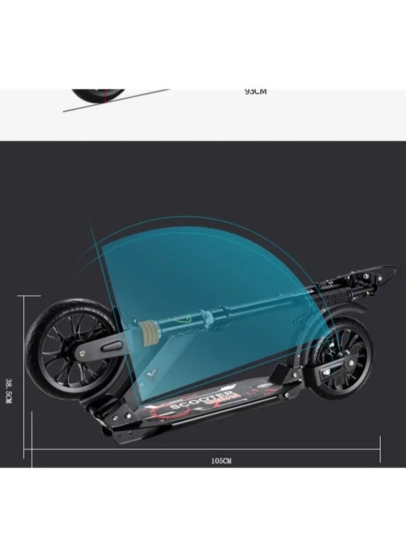 AL BADER - Manually Adjustable Foldable Portable 2-Wheel Kick Scooter For Adults - Image 1