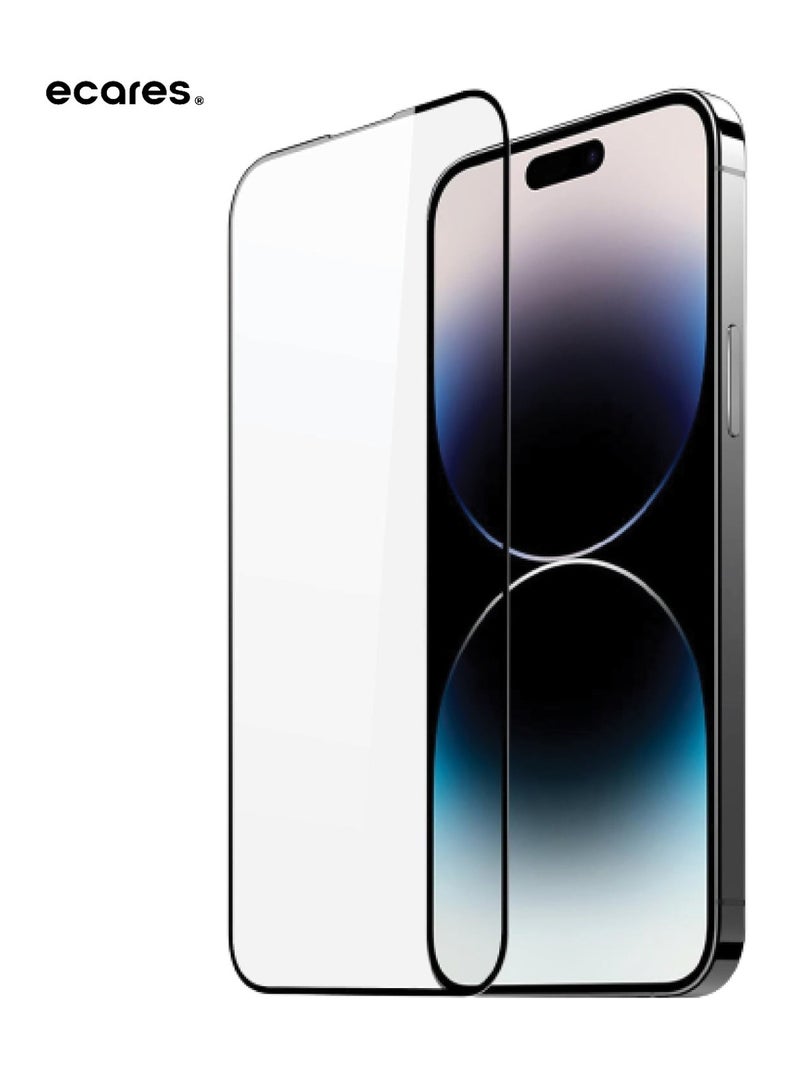 ECARES® iPhone 15 Plus Screen Protector, HD Clear, 9H Tempered Glass, Military Grade Protection, Scratch Resistant, Anti-Fingerprint, Full Coverage, Anti Yellowing, Bubble Free, (Pack-2) - Image 1