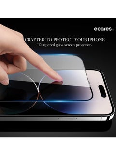 ECARES® iPhone 15 Plus Screen Protector, HD Clear, 9H Tempered Glass, Military Grade Protection, Scratch Resistant, Anti-Fingerprint, Full Coverage, Anti Yellowing, Bubble Free, (Pack-2) - pzsku/ZE1CB1F6BAD5C91A125CBZ/45/_/1704208549/15de491c-5a97-466d-917b-8131aa33de26