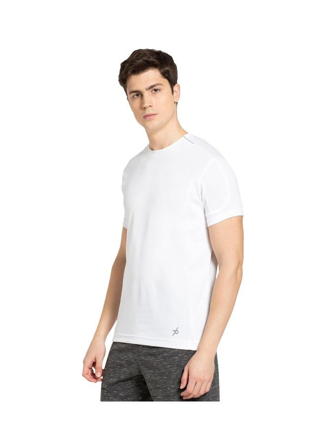 JOCKEY - Jockey MV01 Men Super Combed Cotton Blend Solid Round Neck Half Sleeve T Shirt with Stay Fresh Treatment - Image 1