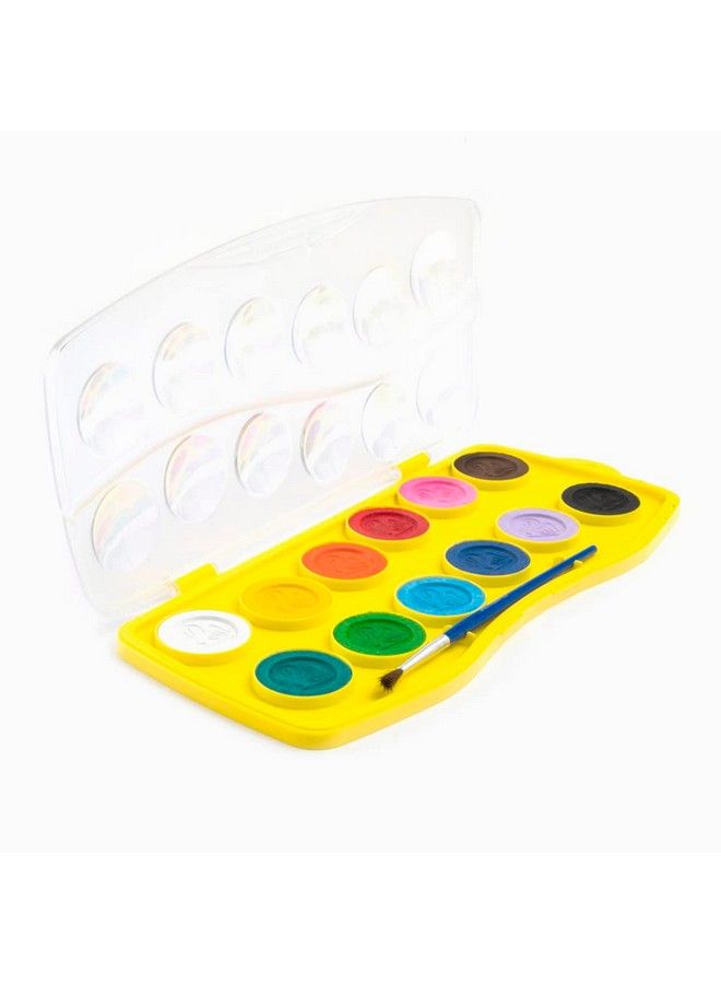 Pelikan Washable Master Watercolor Paint And Brush Plastic Set 12 Colors 1 Each (07501201) - Image 4