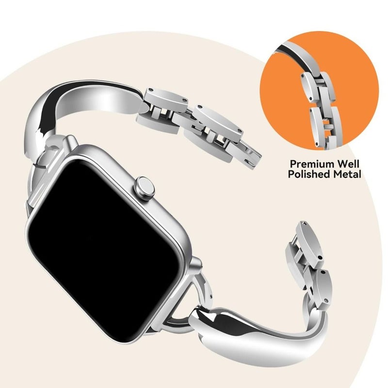 Golden Metal Chain Apple Watch Band 42 44 45 46 49mm Universal For Women - Image 4