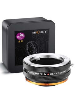 K&F Concept IV PRO MD-FX Lens Mount Adapter with Aperture Control Ring, Compatible with Minolta MD Series Lens to Fujifilm Fuji X-Series X FX Mount Cameras with Matting Varnish Design  - Image 1
