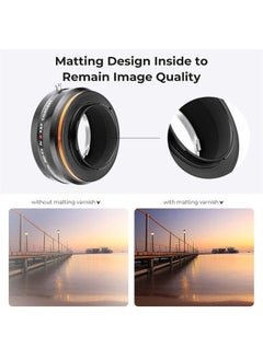 K&F Concept IV PRO MD-FX Lens Mount Adapter with Aperture Control Ring, Compatible with Minolta MD Series Lens to Fujifilm Fuji X-Series X FX Mount Cameras with Matting Varnish Design  - Image 5