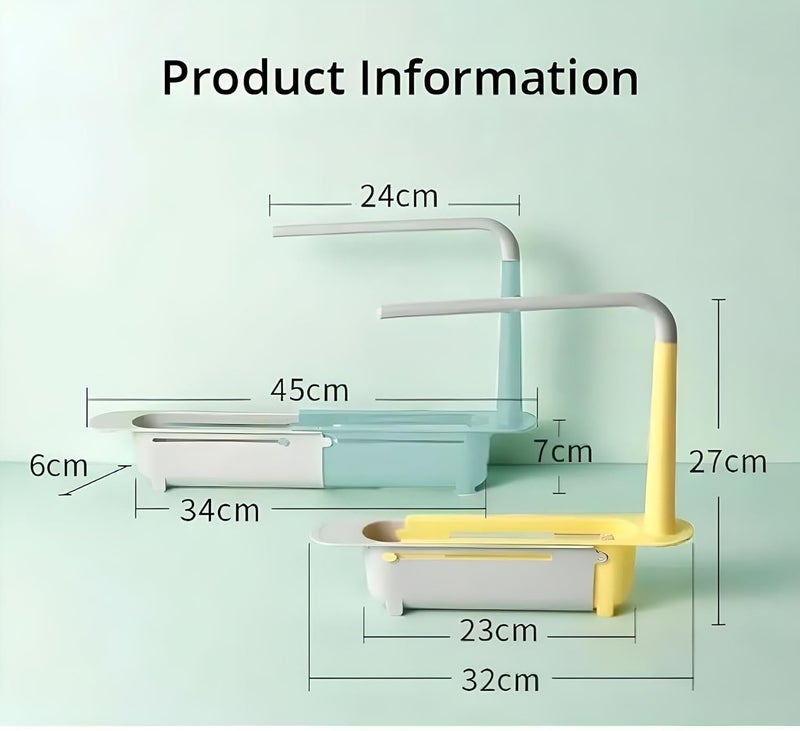 UPKARANWALE Kitchen Sink Organizer Sink Organiser in Kitchen Kitchen Sink Organizer Rack Kitchen soap Holder Sink Organizer Sink Rack for Kitchen Kitchen Sink Organiser Multicolor - Image 4
