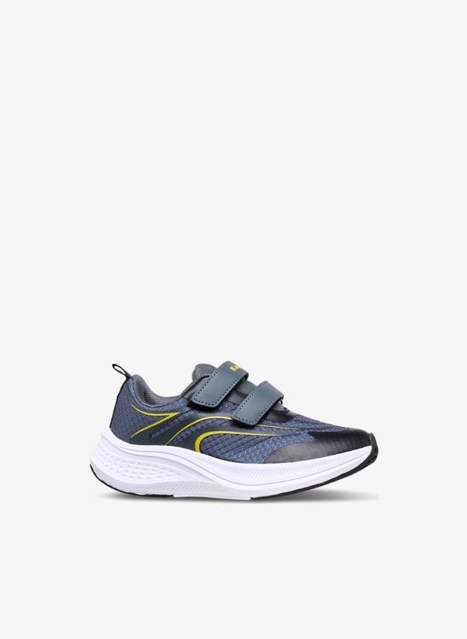 Kappa Boys' Textured Sports Shoes with Hook and Loop Closure - Image 3