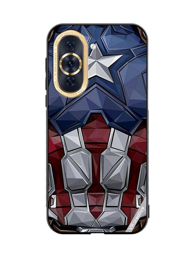 VR CREATIVE Protective Case Cover For Huawei Nova 10 Captain America Suit Design Multicolour - Image 1
