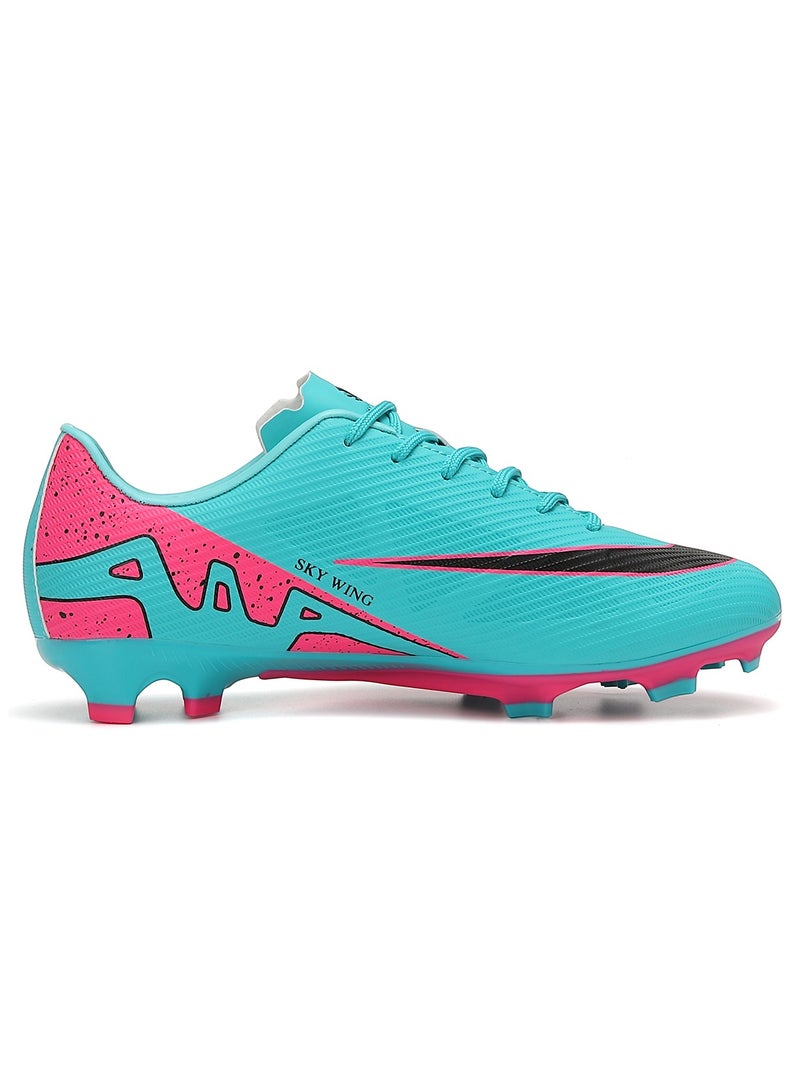 جناح السماء أحذية كرة قدم للأطفال، أحذية كرة قدم داخلية وخارجية منخفضة الرقبة للأولاد والبنات، أحذية تدريب خفيفة الوزن مقاومة للصدمات، أحذية عشبية احترافية، أحذية رياضية لكرة القدم - Image 2