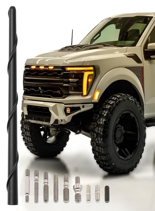 Votex طقم هوائي Votex أسود قصير مطاطي عالمي - مقاوم لغسيل السيارات، سهل التركيب، استقبال مُحسّن بفضل الملف النحاسي، خيوط من الفولاذ المقاوم للصدأ، مرن ومتين، يناسب السيارات والشاحنات وسيارات الدفع الرباعي - رمز المنتج A296VOTEX - Image 1