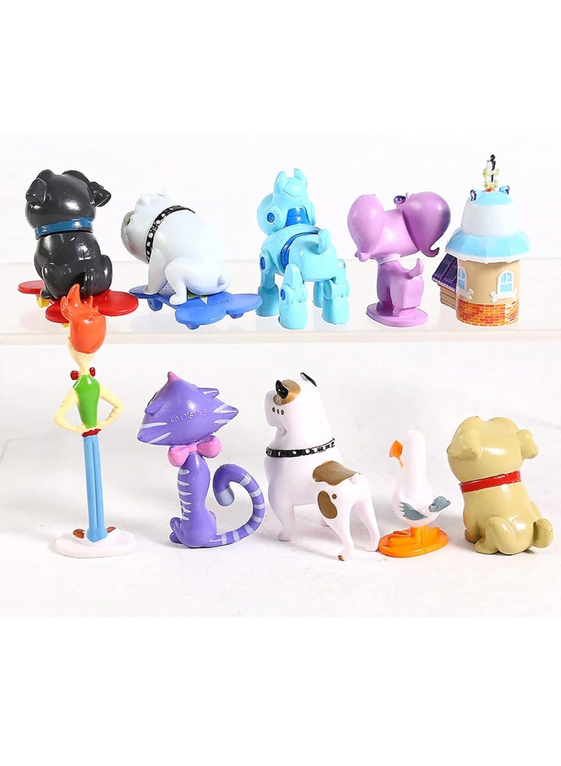 ELLEGLAM Puppy Best Friend Roll Cartoon Movie PVC Doll Toy 10 Pieces/Set 4 to 8 cm - Image 5