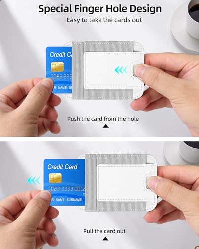 ExtreLife Upgraded for Magsafe Wallet, Strongest Magnetic Wallet for iPhone 17/16/15/14/13/12 Series, Magnetic Card Holder with 2 Card Slots, RFID Blocking, Vegan Leather, Fit 7 Cards, White - Image 4