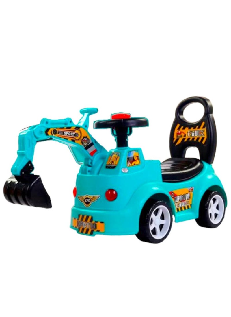 Toy Box Construction Excavator Ride On Push Car with Music For Kids  - Image 1