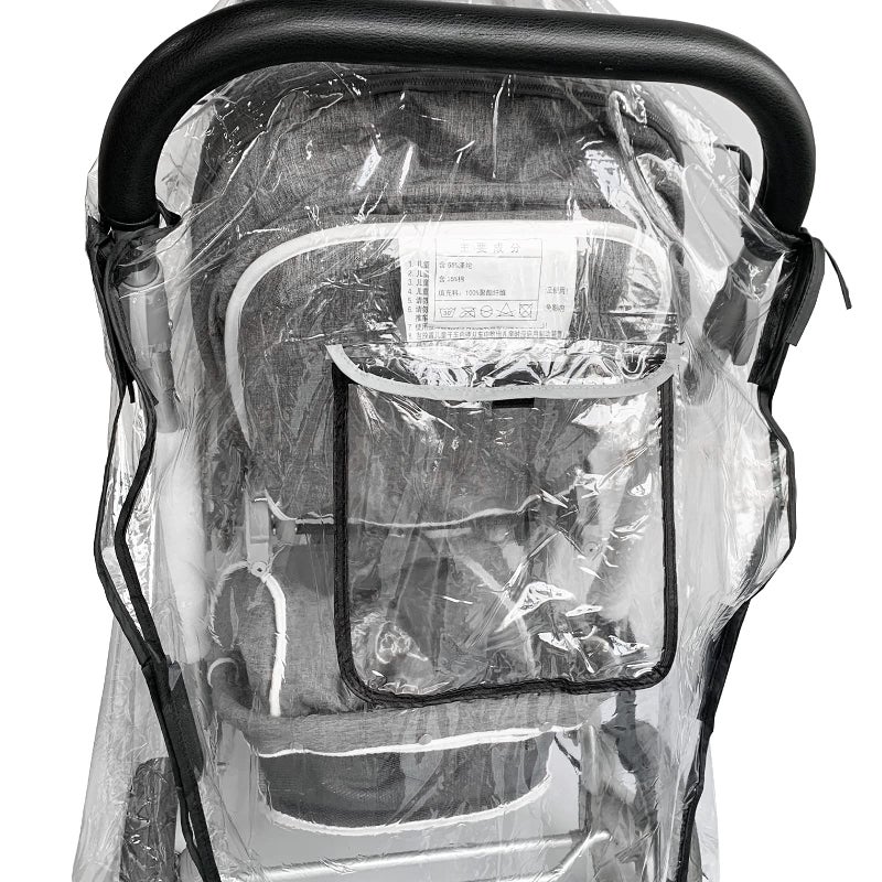 Ezkindheit Double Stroller Rain Cover,Rain Cover for Double Tandem Stroller,Big Size Universal Rain and Wind Cover - Image 3