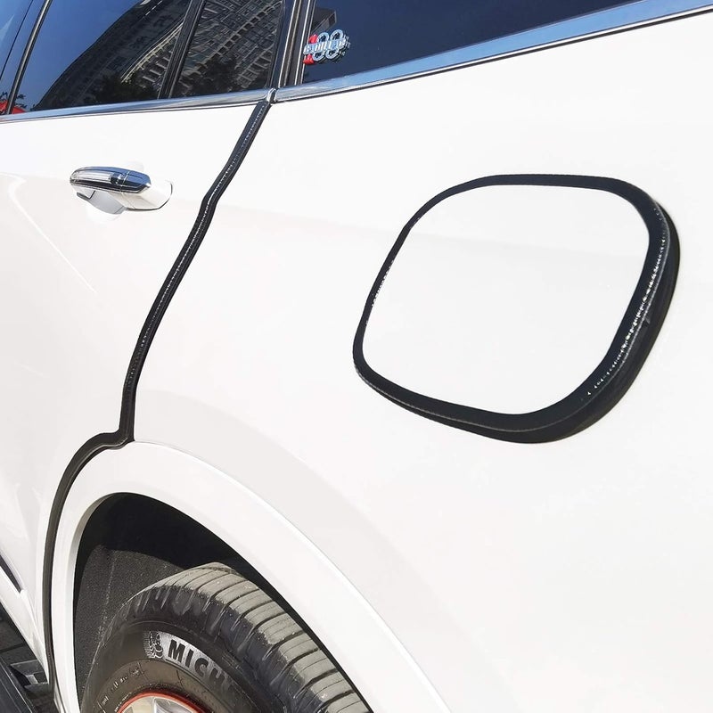 Car Elements Black Edge Trim 1/2" X 3/8" U-Channel Rubber Weatherstrip with Metal Fit Gap 3/64" to1/4 Car Door Edge Sealing Strip, PVC Weather Stripping Metal Edge Protector - 20Foot - Image 5