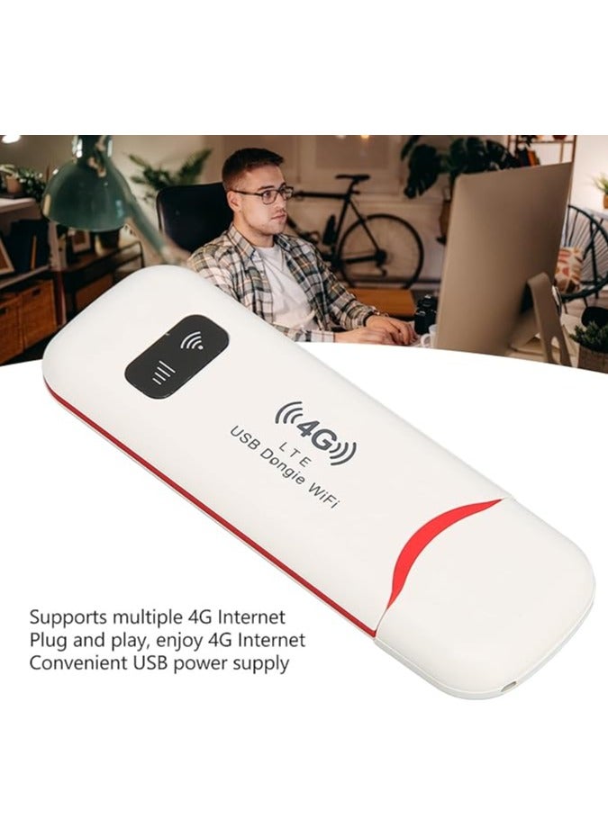 نقطة اتصال واي فاي المحمولة، موجه واي فاي محمول 4G LTE، نقطة اتصال واي فاي عالية السرعة للسفر، محول نقطة اتصال جيبي للوصول السريع بسرعة 150 ميجابت في الثانية - Image 3
