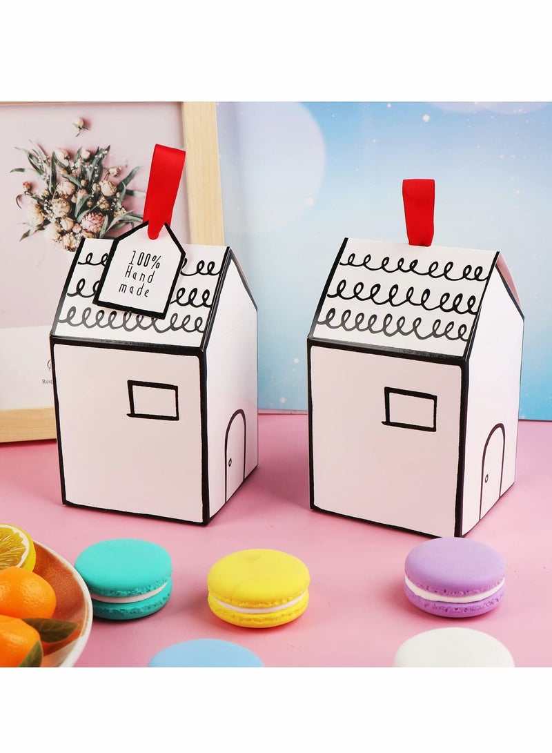 واي آند دي Gable Candy Treat Boxes, Small Goodie Gift Boxes Wedding for and Birthday Party Favors Box 8.5 * 9.5cm - Image 4