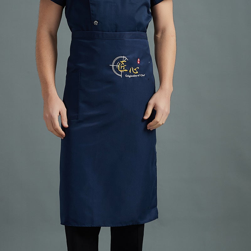 Chef Sleeveless El Restaurant Half Men'S And Women'S Kitchen Apron Chef Clothes Work Clothes Half-Length Commercial - Image 5