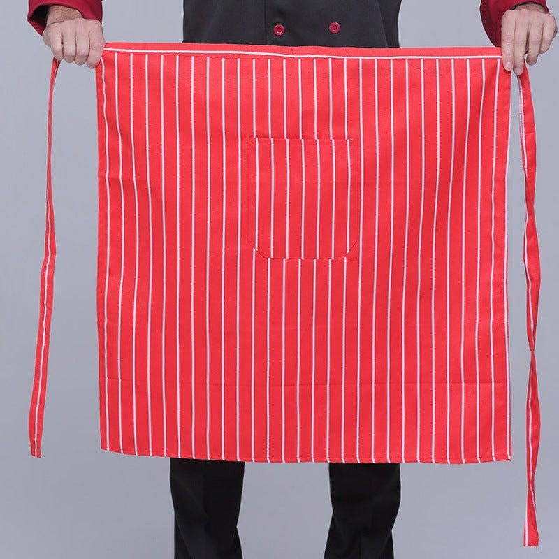 Chef Sleeveless El Restaurant Half Men'S And Women'S Kitchen Apron Chef Clothes Work Clothes Half-Length Commercial - Image 1