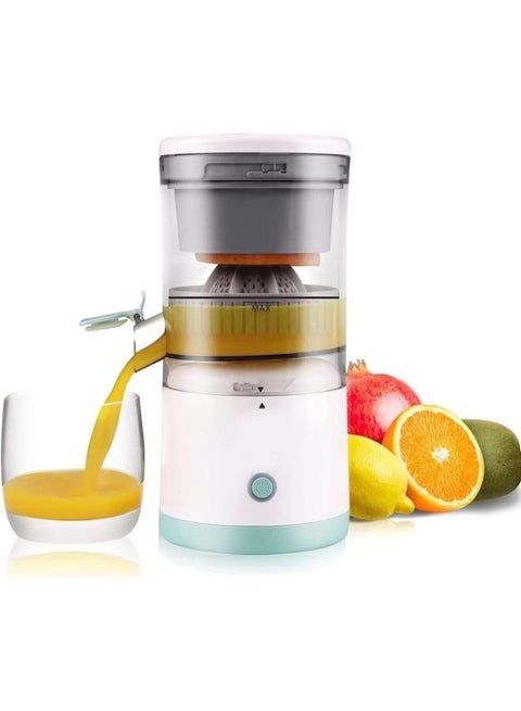 Electric Orange Juice Squeezer with Powerful Motor and USB Charging Cable, Juicer Extractor, Lime Juicer, Suitable for Orange, Citrus, Apple, Grapefruit and Pear.