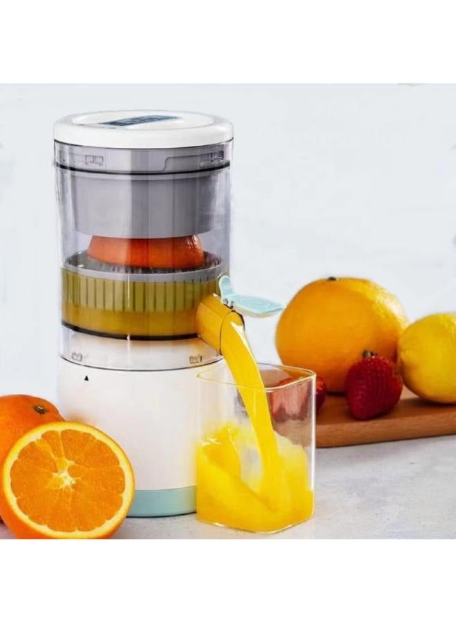 Electric Orange Juice Squeezer with Powerful Motor and USB Charging Cable, Juicer Extractor, Lime Juicer, Suitable for Orange, Citrus, Apple, Grapefruit and Pear.
