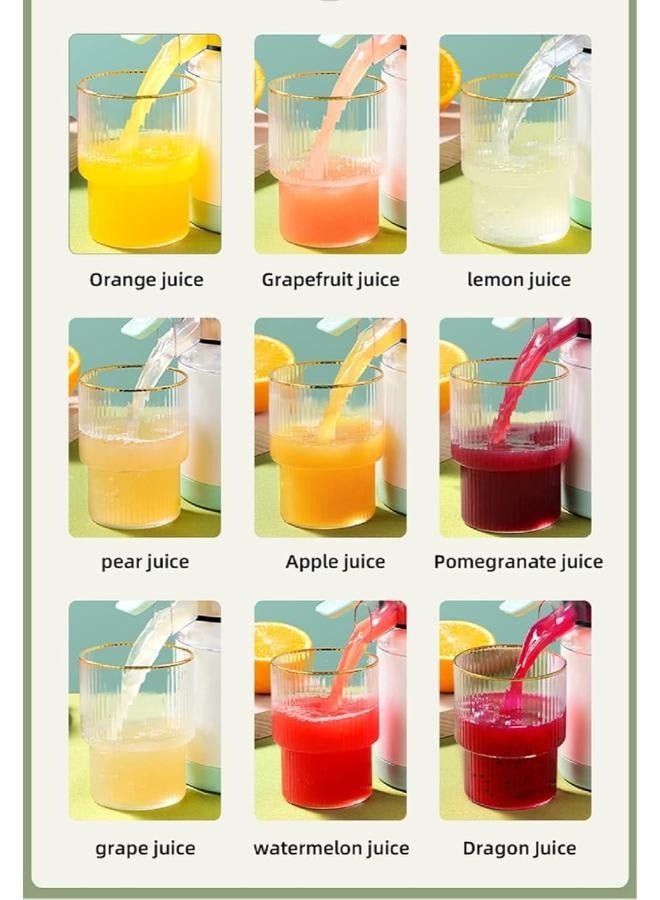 Electric Orange Juice Squeezer with Powerful Motor and USB Charging Cable, Juicer Extractor, Lime Juicer, Suitable for Orange, Citrus, Apple, Grapefruit and Pear.