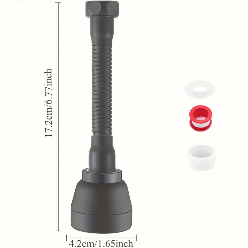 Silvery Stainless Steel 360 Rotating Faucet Extender Anti Splash Kitchen Sink Adapter Easy Install Nozzle - Image 3