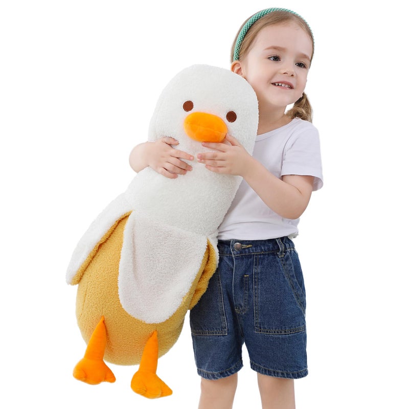 OurHonor Banana Duck Plush  27.6"" Duck Banana Stuffed Animal  Cute Soft Banana Plushie Hugging Pillow Doll Toy Gift for Boys Girlfriend Adults Birthday Chrismas Thanksgiving Decor - Image 1