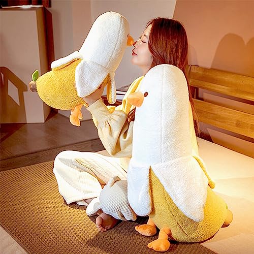 OurHonor Banana Duck Plush  27.6"" Duck Banana Stuffed Animal  Cute Soft Banana Plushie Hugging Pillow Doll Toy Gift for Boys Girlfriend Adults Birthday Chrismas Thanksgiving Decor - Image 5