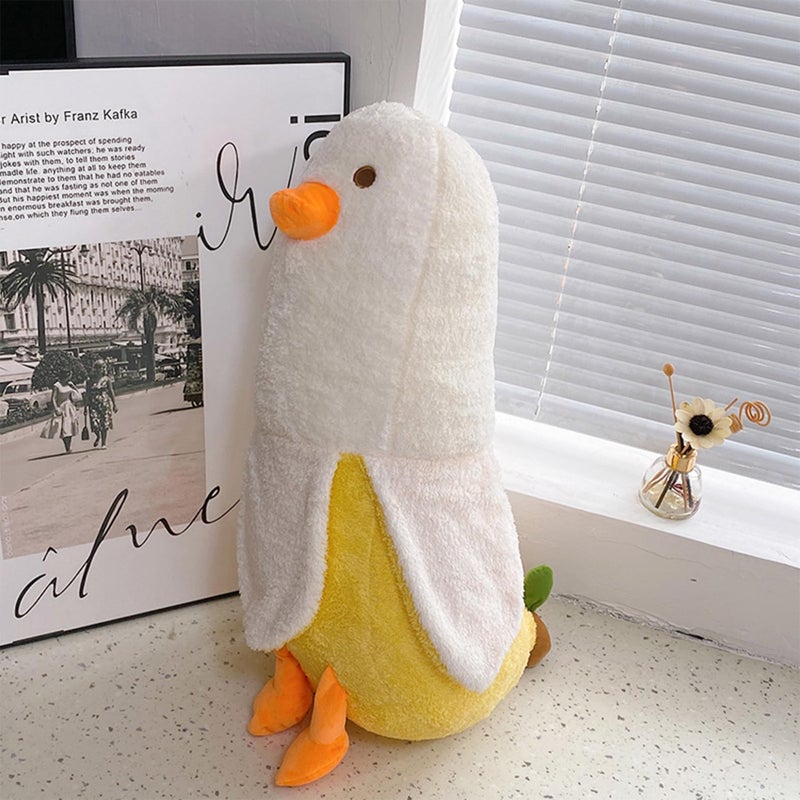 OurHonor Banana Duck Plush  27.6"" Duck Banana Stuffed Animal  Cute Soft Banana Plushie Hugging Pillow Doll Toy Gift for Boys Girlfriend Adults Birthday Chrismas Thanksgiving Decor - Image 3