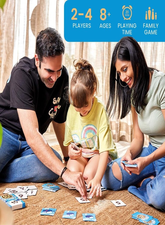 بينكا لعبة بطاقات الرياضيات Binca Fletter Crunch للأطفال - لعبة بطاقات سريعة الإيقاع للجمع والطرح، لعبة حساب ذهني لأمسية ألعاب عائلية، هدية للأولاد والبنات من سن 8 و9 و10 و11 و12 سنة (2-4 لاعبين) - Image 3