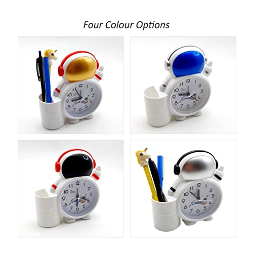 Crackles Astronaut Cartoon Style Multi Functional Alarm Clock for Kids Room Decor and Birthday Return Gifting- Random ColorPack of 1 - Image 2