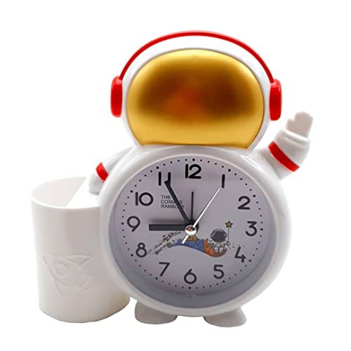 Crackles Astronaut Cartoon Style Multi Functional Alarm Clock for Kids Room Decor and Birthday Return Gifting- Random ColorPack of 1 - Image 1