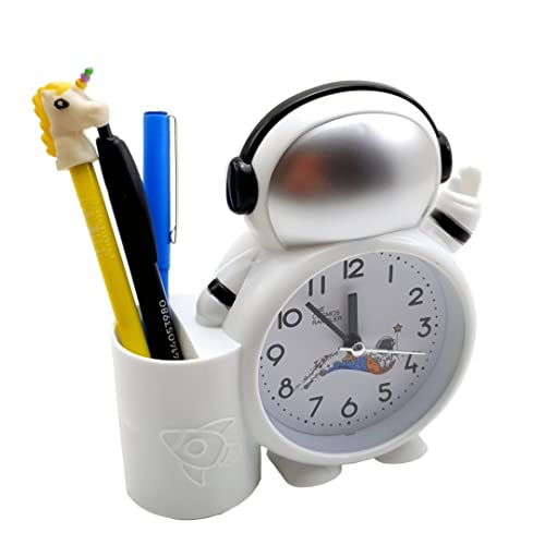Crackles Astronaut Cartoon Style Multi Functional Alarm Clock for Kids Room Decor and Birthday Return Gifting- Random ColorPack of 1 - Image 3