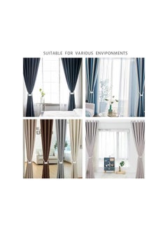 The Bros 5PC Magnetic Curtain Tiebacks Clips,Window Tie Backs Holders,Decorative Drape Handmade Tie Back for Home Office Decorative  - Image 4