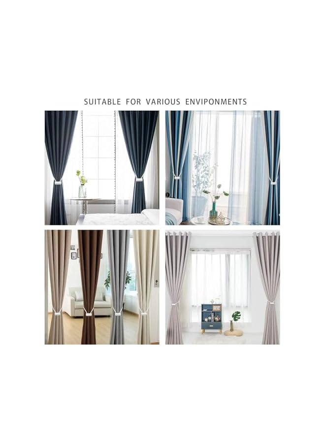The Bros 5PC Magnetic Curtain Tiebacks Clips,Window Tie Backs Holders,Decorative Drape Handmade Tie Back for Home Office Decorative  - Image 4