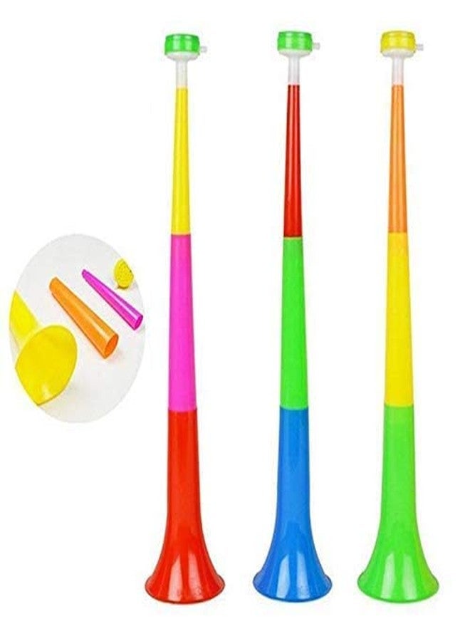 TED TECH بوق TED TECH Noisemaker ذو 3 مستويات لتشجيع الحفلات (متعدد الألوان) (مجموعة من 3 قطع) - Image 1