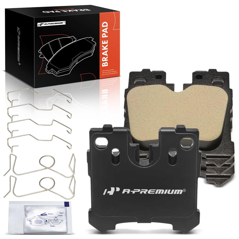 APremium Rear Ceramic Disc Brake Pads Set Compatible with Toyota and Lexus Models Mirai 20212023 LS460 20072017 LS500 20182023 LS500h 20182023 LS600h 20082016 4 Pcs